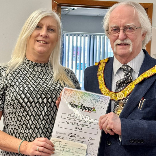 First charity donation of the year from Cheshire & North Wales O.S.M.