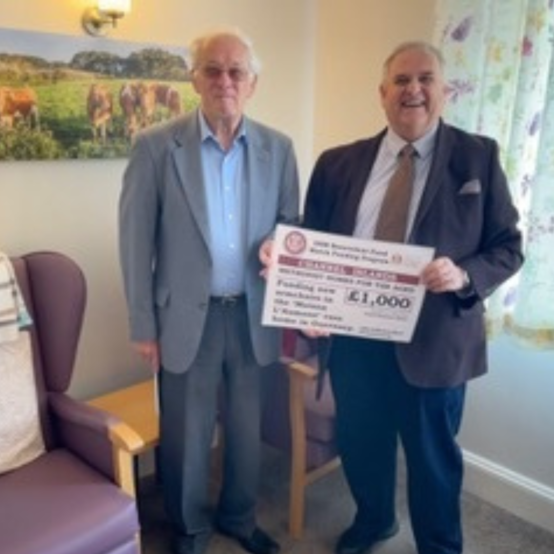 O.S.M. Channel Islands Donates £1,000 to Support Dementia Care Home