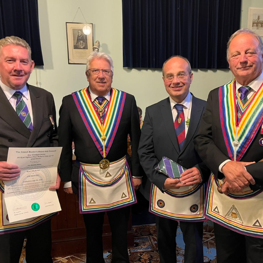 A new Brother joins Ashburton R.A.M.