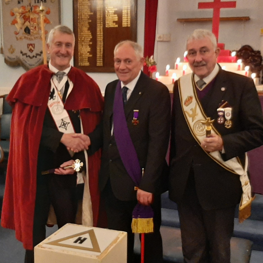 Mark Mason Initiated into Gwent Conclave No. 23 in Presence of Senior Masonic Leaders
